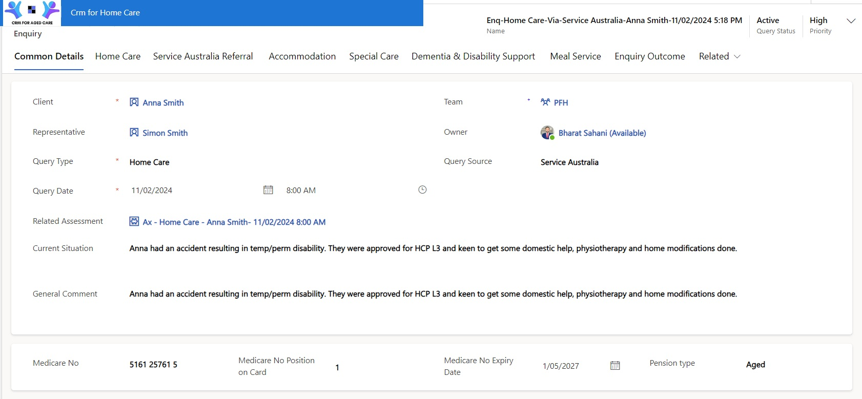 HCP Enquiries