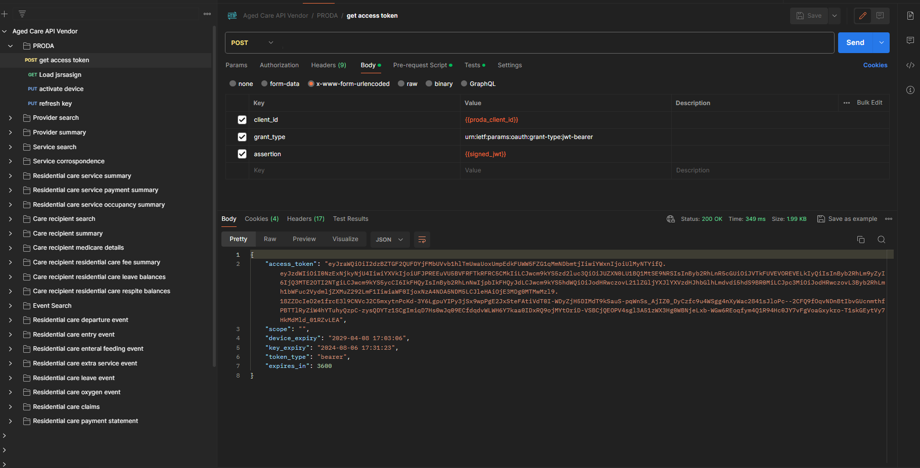PRODA Integration