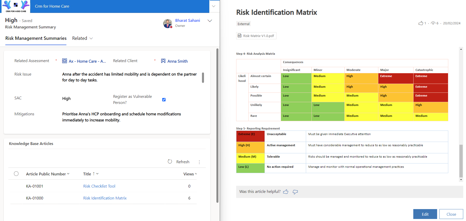 Risk Assessment